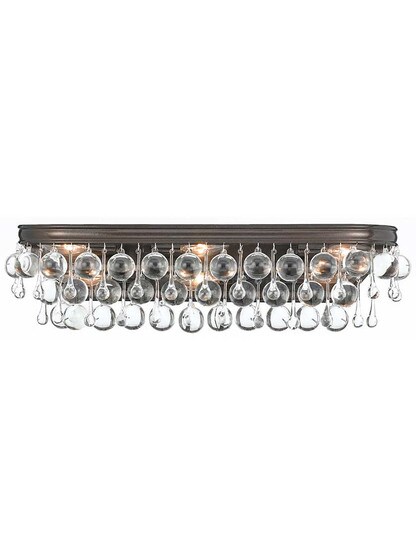 Calypso 6-Light Vanity Bar in Vibrant Bronze.